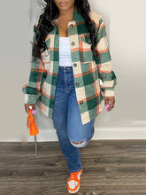 Plaid Shirt Jacket Ins Street